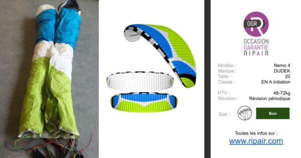 Nemo 4 DUDEK 20 - PARAPENTE OCCASION