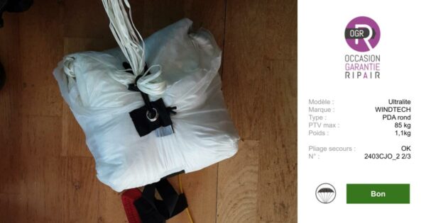 Ultralite WINDTECH S -Secours - PARAPENTE OCCASION
