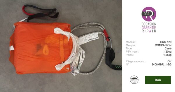 SQR 120 COMPANION - SECOURS PARAPENTE OCCASION