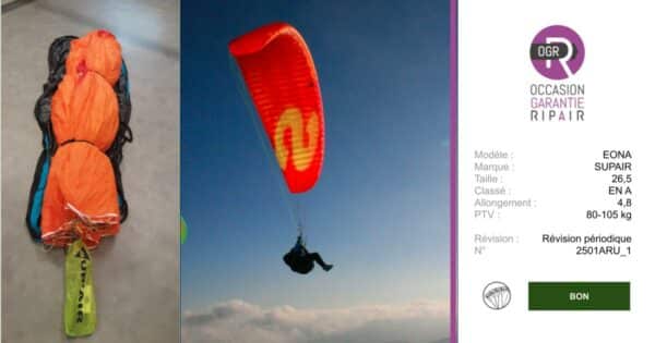 Eona SUPAIR M - PARAPENTE OCCASION