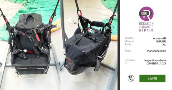 ACCESS AB SUPAIR XL - SELLETTE PARAPENTE OCCASION