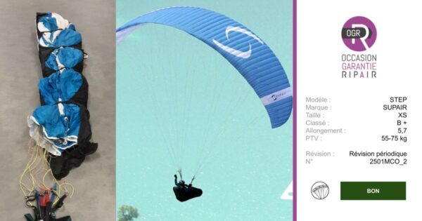 STEP SUPAIR XS - PARAPENTE OCCASION