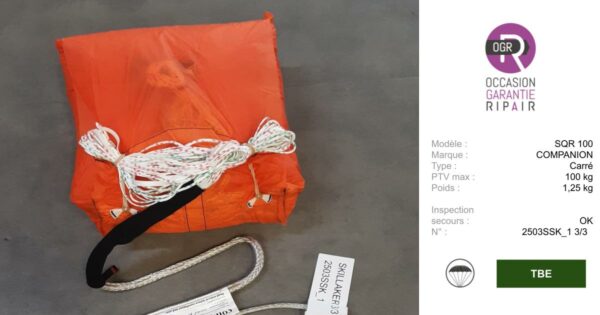 SQR 100 COMPANION - SECOURS PARAPENTE OCCASION
