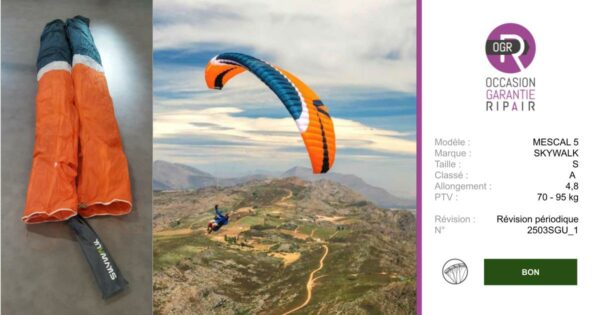 MESCAL 5 SKYWALK S - PARAPENTE OCCASION