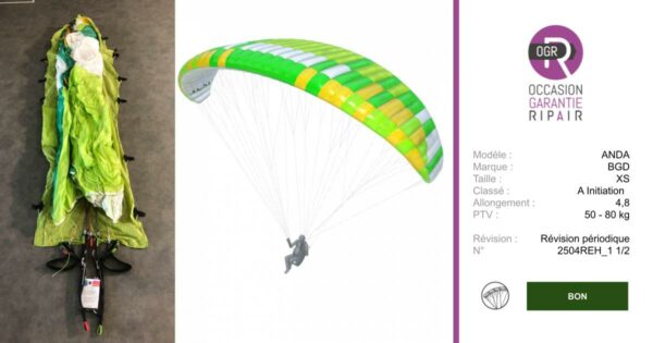 ANDA BGD XS - PARAPENTE OCCASION