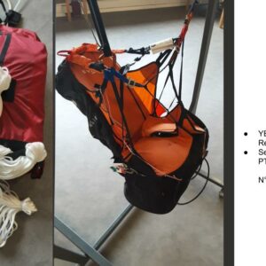 PACK YETI Convertible 2 GIN L + Secure 3 U TURN XS/S - PTV 80 -100 kg -  PARAPENTE OCCASION