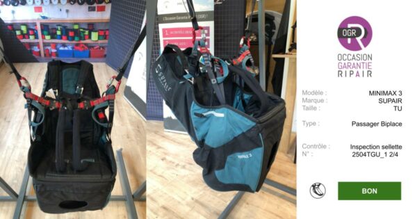 MINIMAX 3 SUPAIR TU - SELLETTE PARAPENTE OCCASION