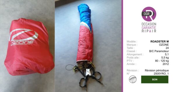 ROADSTER M OZONE 24 - PARAPENTE OCCASION