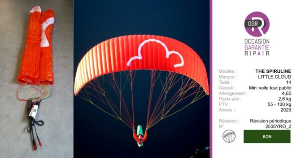 THE SPIRULINE LITTLE CLOUD 14 - PARAPENTE OCCASION