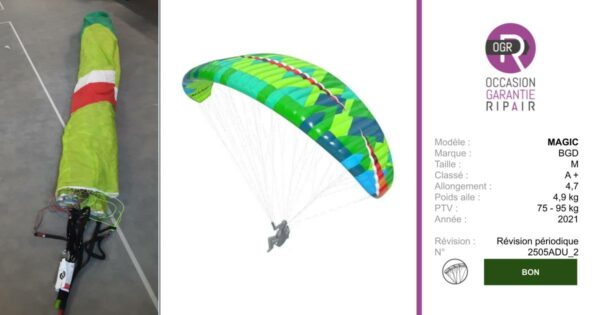 MAGIC BGD M - PARAPENTE OCCASION