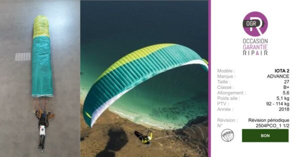 IOTA 2 ADVANCE 27 - PARAPENTE OCCASION