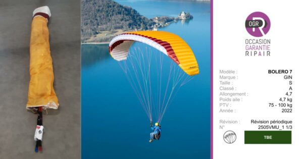 BOLERO 7 GIN S - PARAPENTE OCCASION