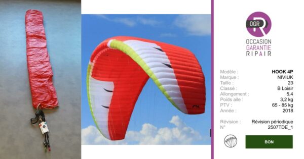 HOOK 4P NIVIUK 23 - PARAPENTE OCCASION