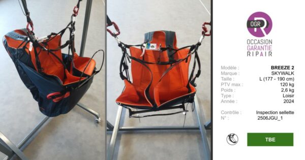 BREEZE 2 SKYWALK L - SELLETTE PARAPENTE OCCASION