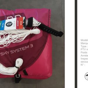 SKY SYSTEM 3 SKY PARAGLIDERS 90 - SECOURS PARAPENTE OCCASION