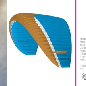 ALPHA 5 ADVANCE 26 - PARAPENTE OCCASION