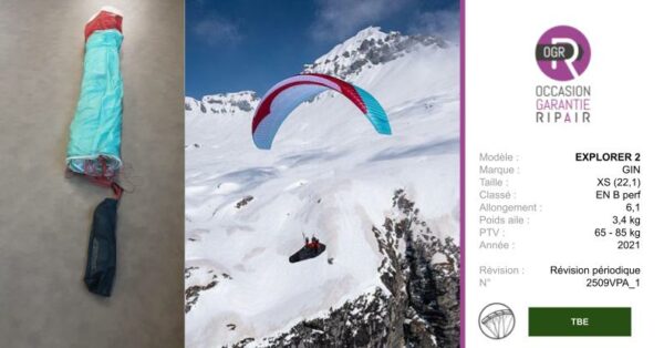 EXPLORER 2 GIN XS - PARAPENTE OCCASION