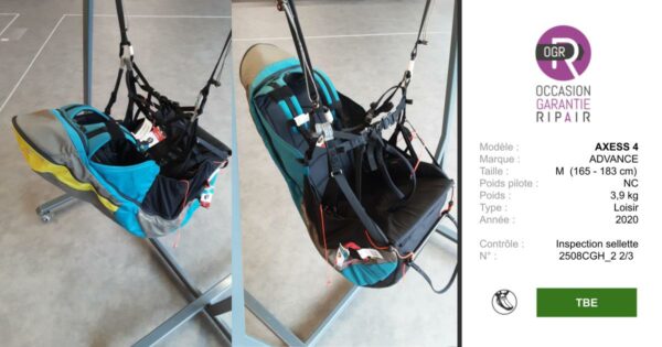 AXESS 4 ADVANCE M - SELLETTE PARAPENTE OCCASION