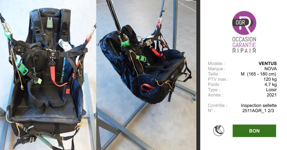 VENTUS NOVA M - SELLETTE PARAPENTE OCCASION