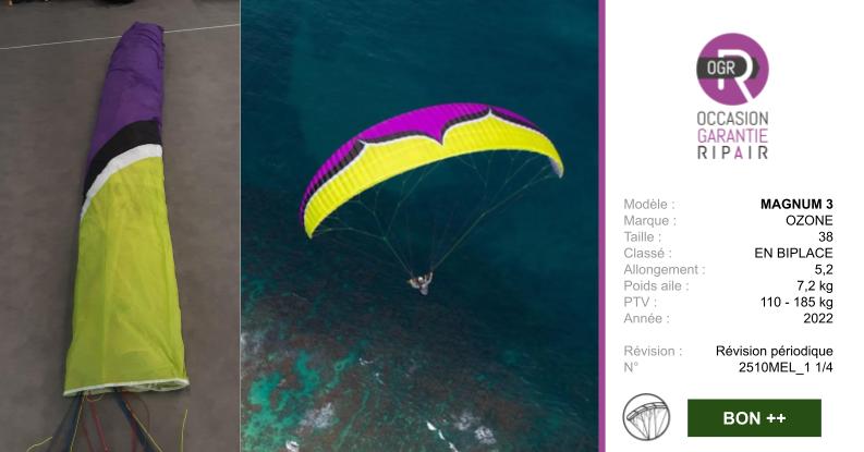 MAGNUM 3 OZONE 38 - PARAPENTE OCCASION
