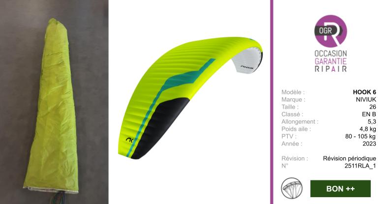 HOOK 6 NIVIUK 26 - PARAPENTE OCCASION