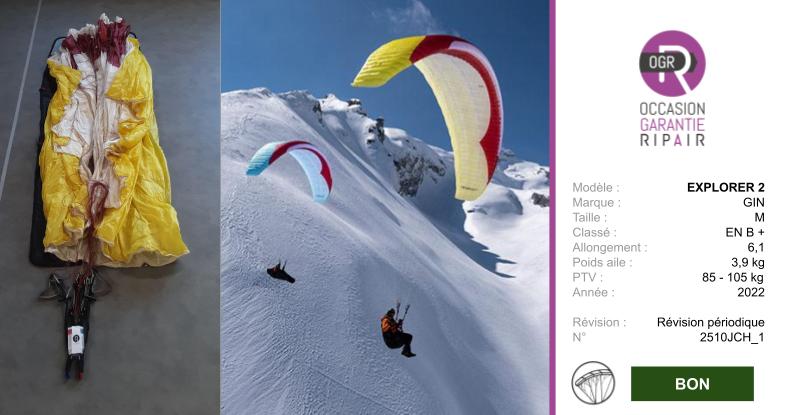 EXPLORER 2 GIN M - PARAPENTE OCCASION