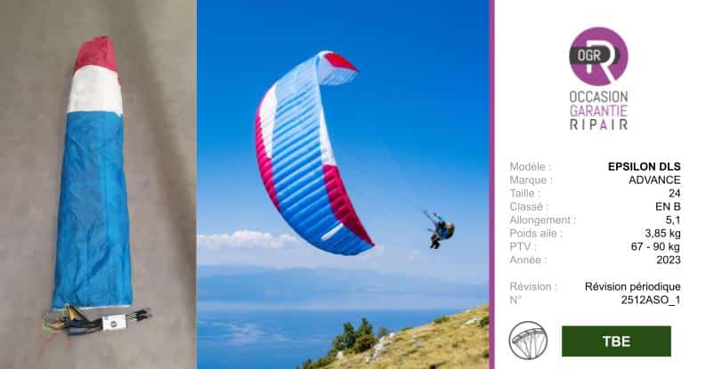 EPSILON DLS ADVANCE 24 - PARAPENTE OCCASION