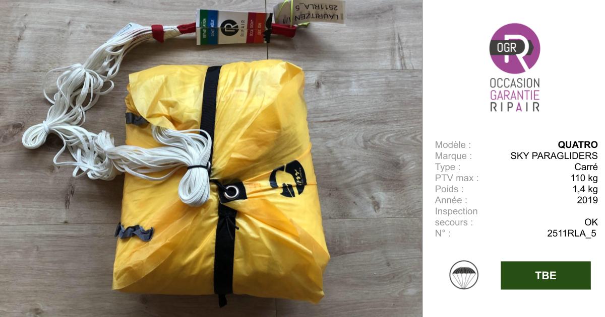 QUATRO SKY PARAGLIDERS - SECOURS PARAPENTE OCCASION