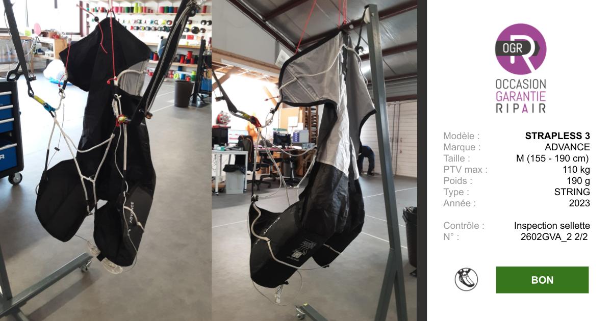 STRAPLESS 3 ADVANCE M - SELLETTE PARAPENTE OCCASION