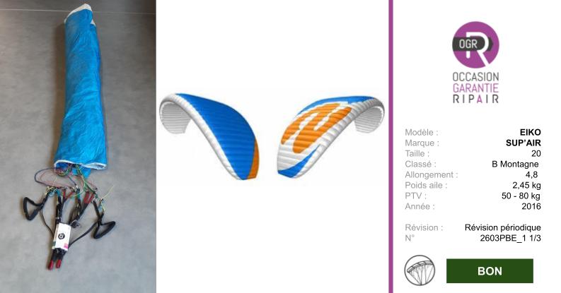 EIKO SUPAIR 20 - PARAPENTE OCCASION