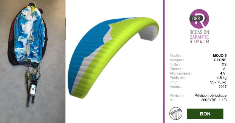 MOJO 5 OZONE XS - PARAPENTE OCCASION