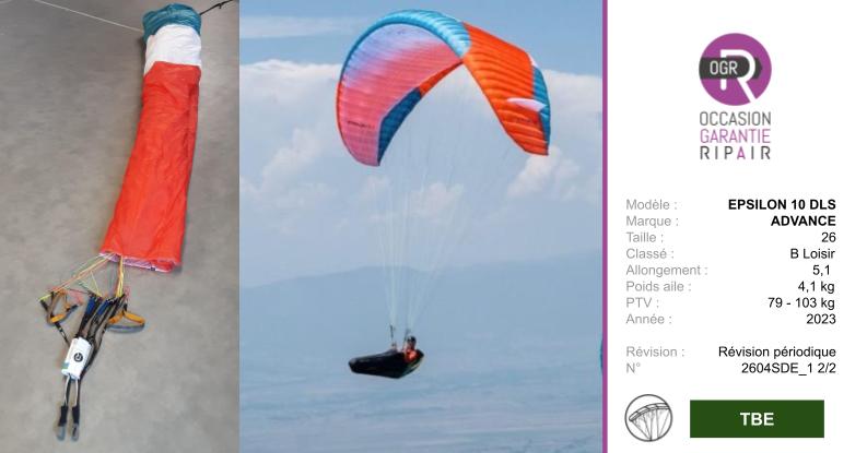 EPSILON 10 DLS ADVANCE 26 - PARAPENTE OCCASION