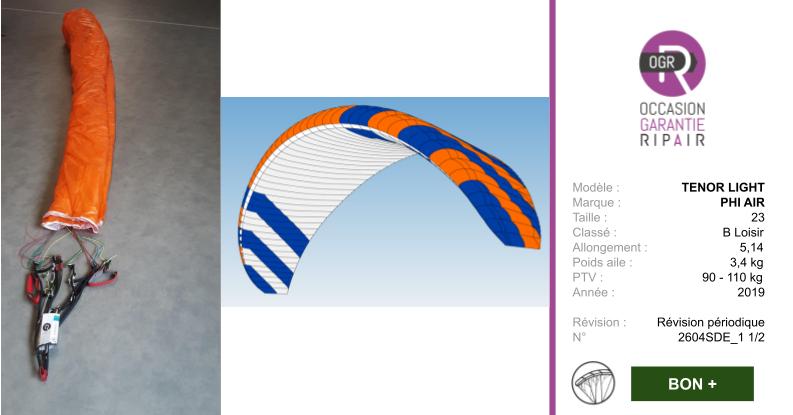 TENOR LIGHT PHI AIR 23 - PARAPENTE OCCASION