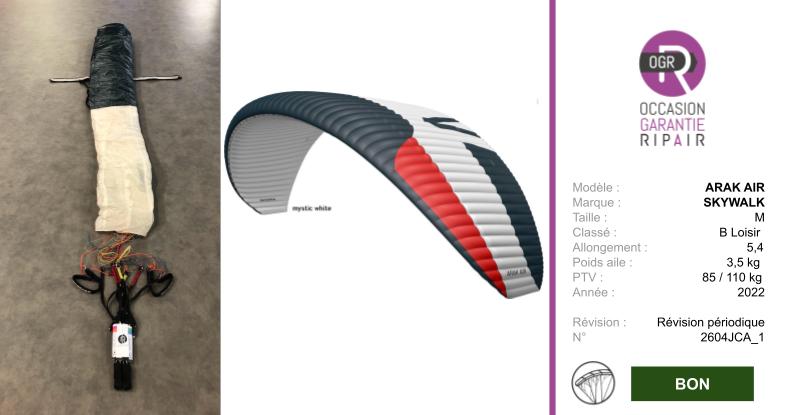 ARAK AIR SKYWALK M - PARAPENTE OCCASION