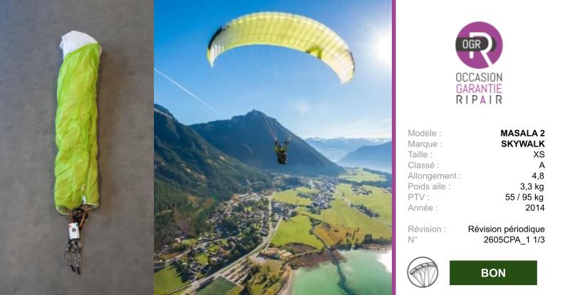 MASALA 2 SKYWALK XS - PARAPENTE OCCASION