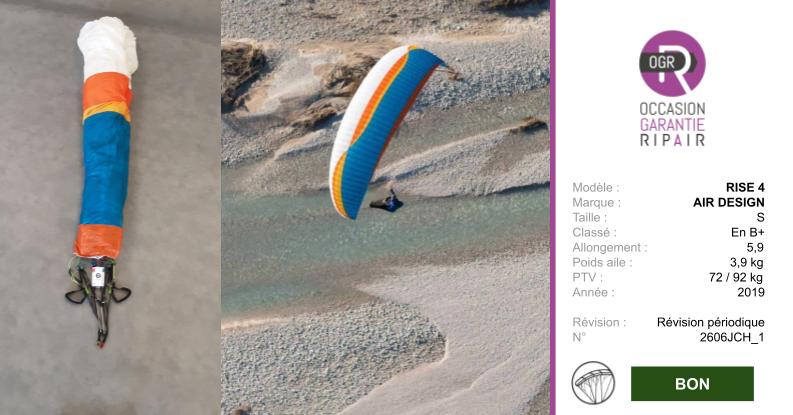 RISE 4 AIR DESIGN S - PARAPENTE OCCASION