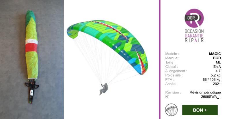 MAGIC BGD ML - PARAPENTE OCCASION