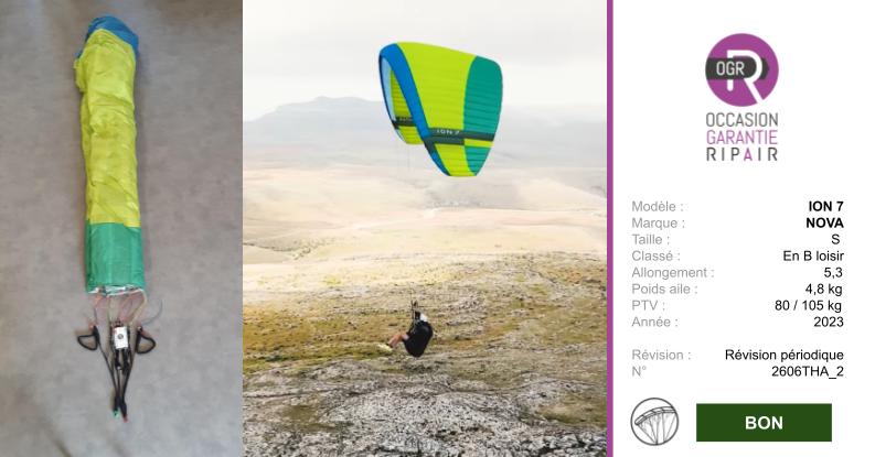 ION 7 NOVA S - PARAPENTE OCCASION