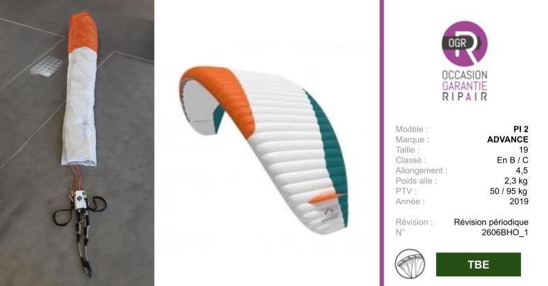 PI 2 ADVANCE 19 - PARAPENTE OCCASION