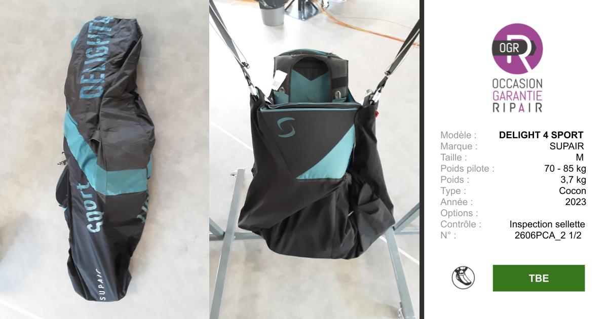 DELIGHT 4 SPORT SUPAIR M - SELLETTE PARAPENTE OCCASION