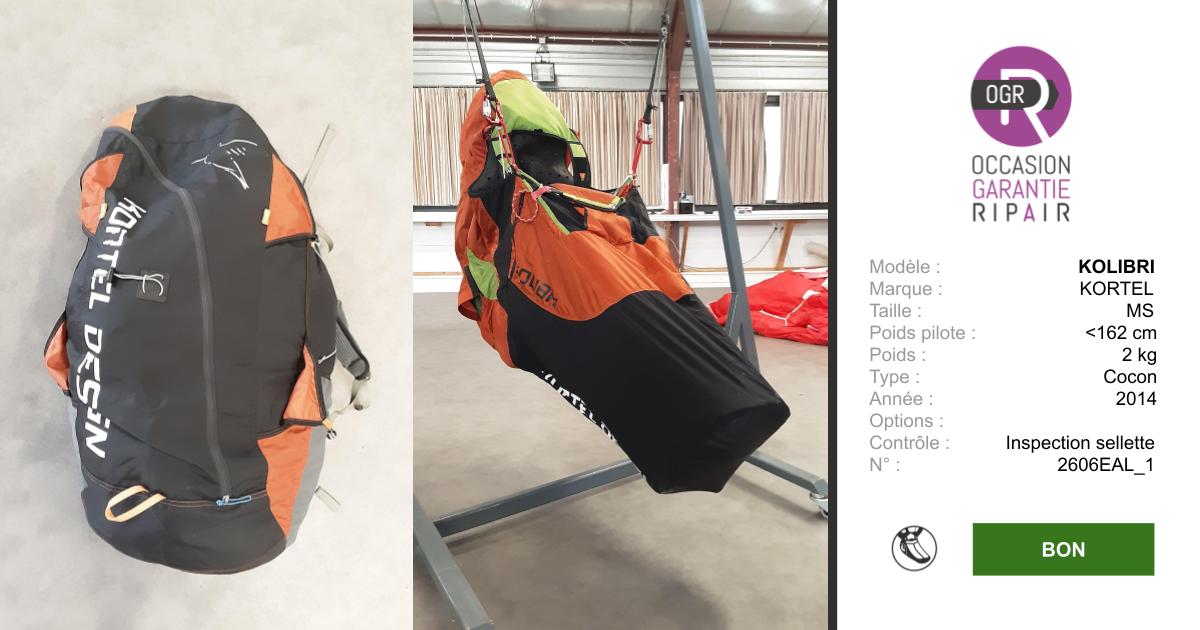 KOLIBRI KORTEL MS - SELLETTE PARAPENTE OCCASION