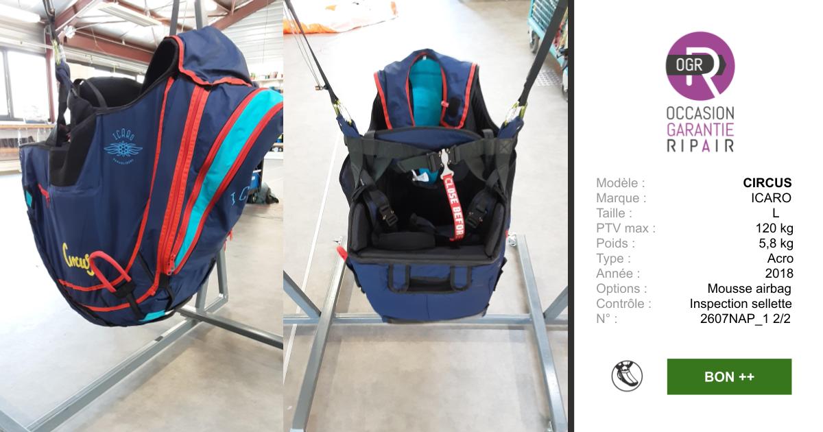 CIRCUS ICARO L - SELLETTE PARAPENTE OCCASION