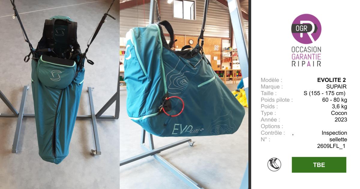 EVOLITE 2 SUPAIR S - SELLETTE PARAPENTE OCCASION – Image 2