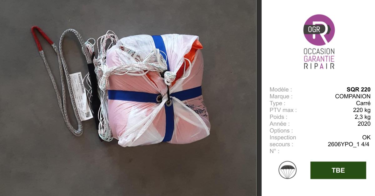 SQR COMPANION 220 - SECOURS PARAPENTE OCCASION – Image 2